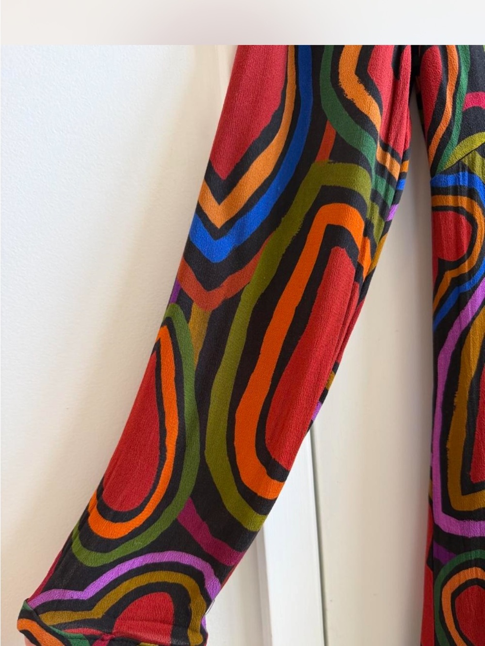 FARM Rio Red Multicolor Heart Midi Dress - Picture 4 of 10